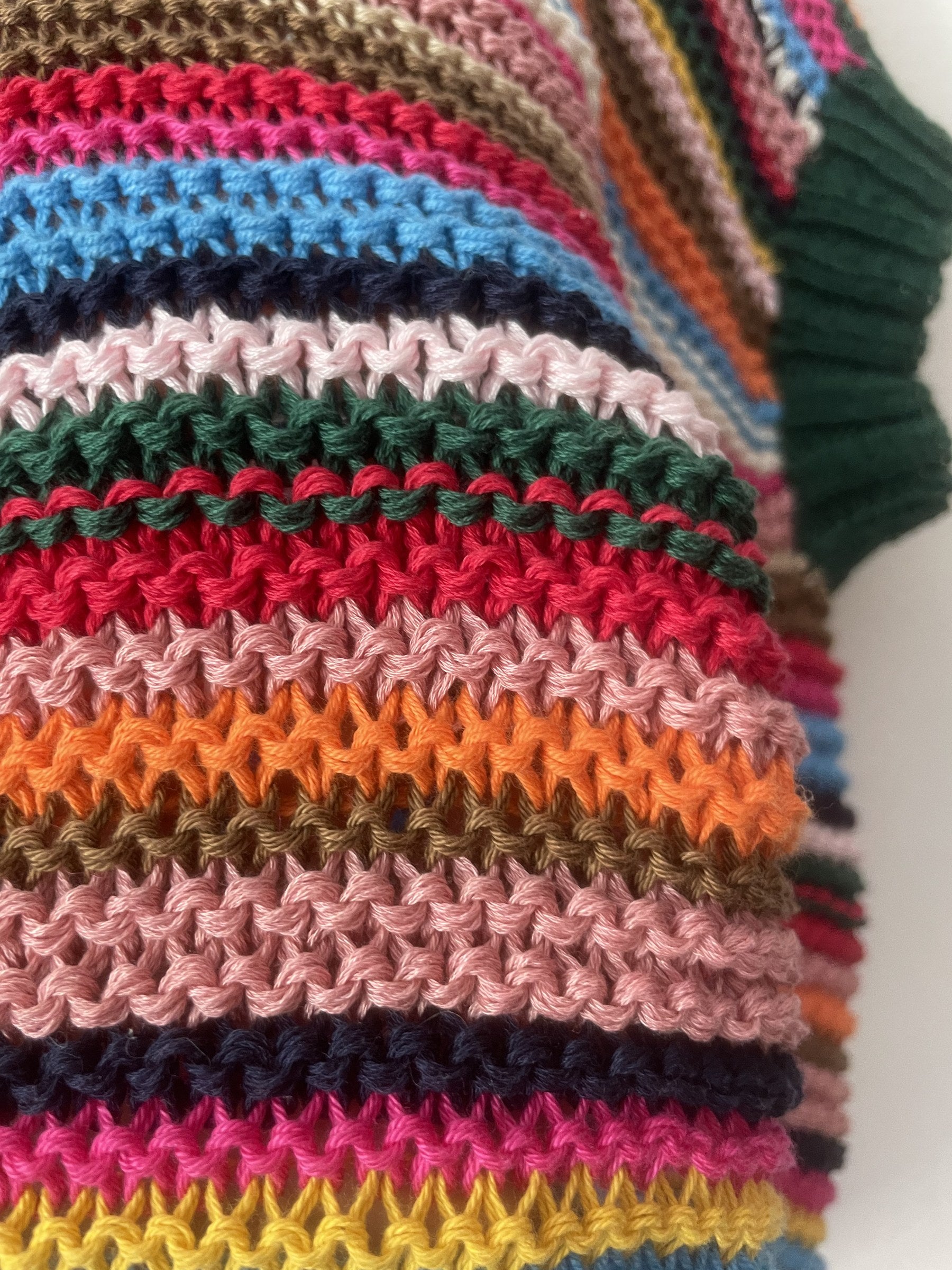 Texture punto legaccio in cotone egiziano del gilet multicolor - Studio Gugu